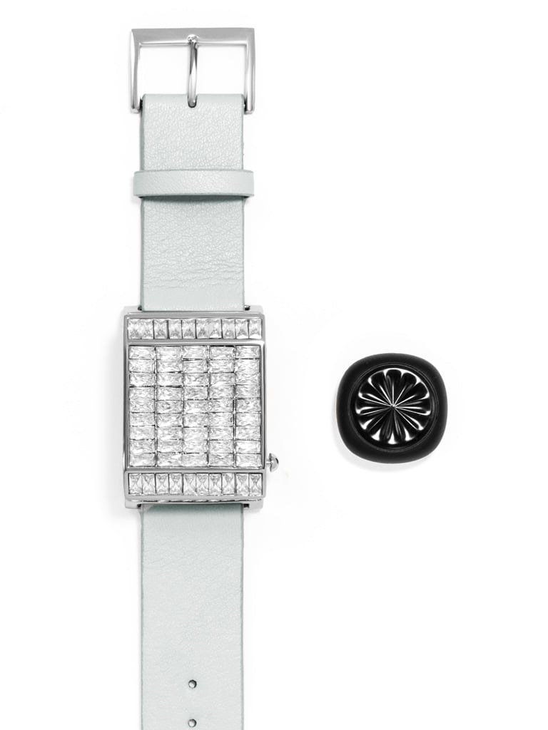 Disco bracelet ($65) in light blue
