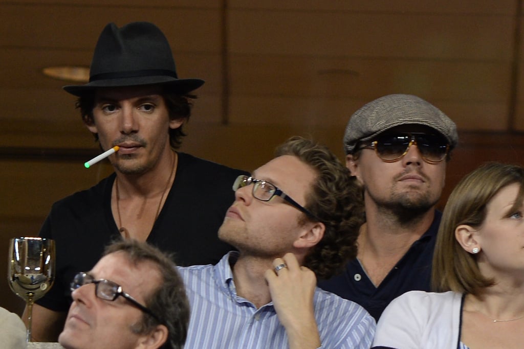 Lukas Haas Is Leo's Tennis Match Buddy . . .