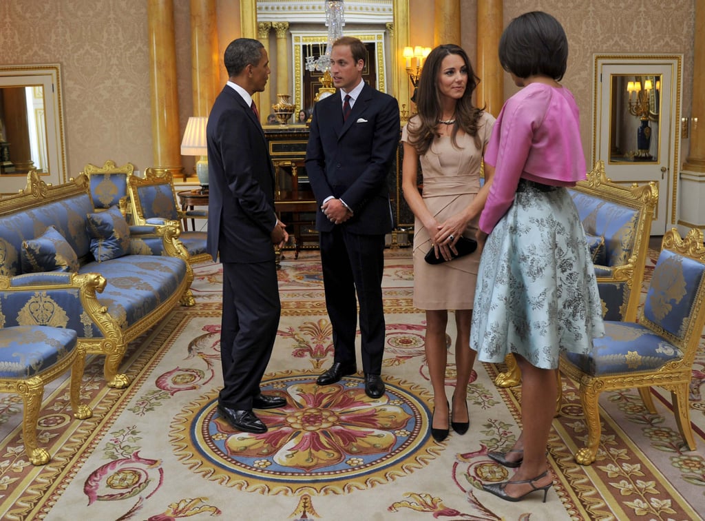 Not only did America's first couple spend time with the senior royals, but they also met newlyweds William and Kate for the first time.