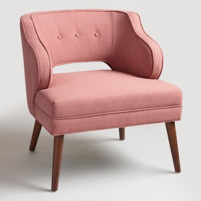 Rose Pink Tyley Upholstered Chair