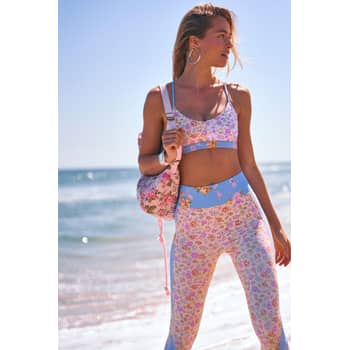 LSF x Bandier Mixed Print Legging (Multiprint Carnation Kisses) - Women's  Activewear, LoveShackFancy.com