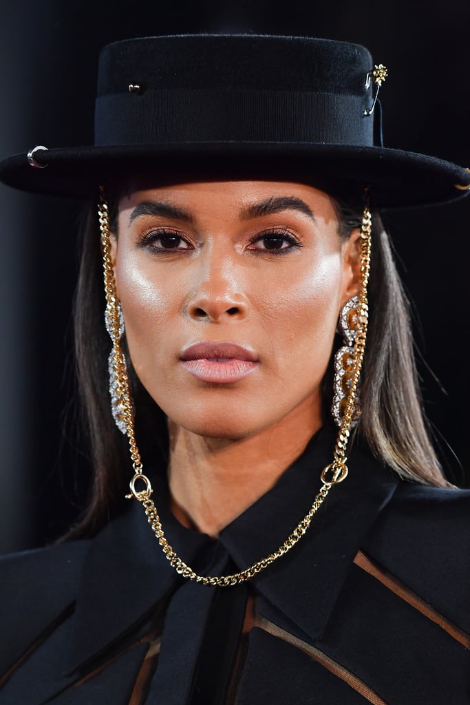 Cindy Bruna's Chic Head Topper