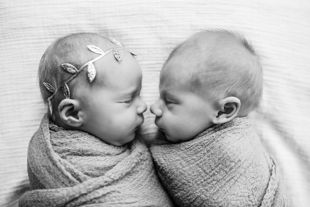Newborn Photoshoot Taken Before 1 Twin Passed Away