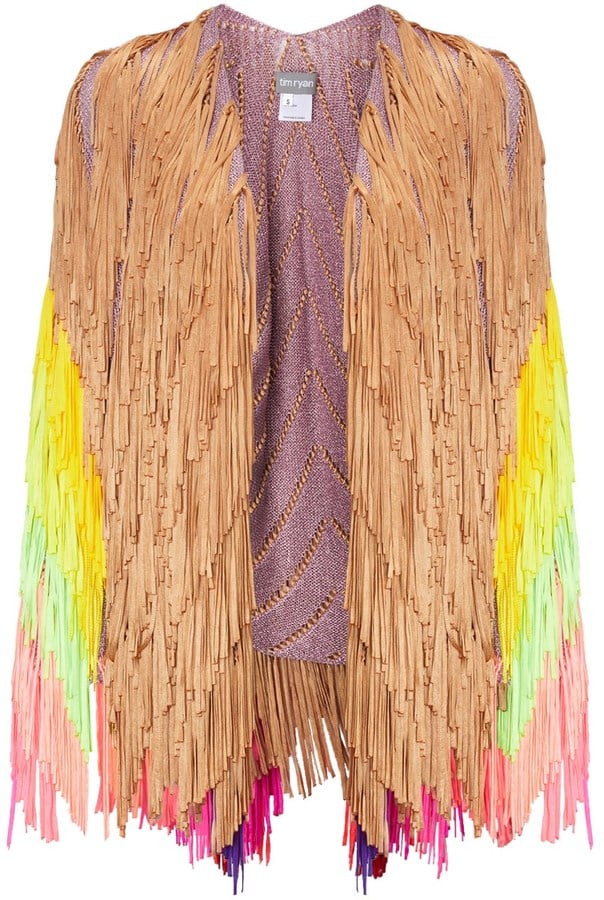 Tim Ryan Neon Multi Color Lurex Fringed Jacket ($2,450)