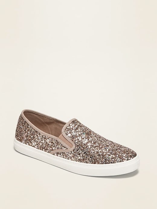 navy glitter sneakers