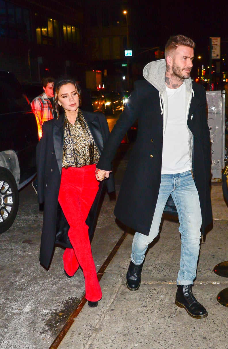 Victoria and David Stepped Out in Matching Blazer Coats