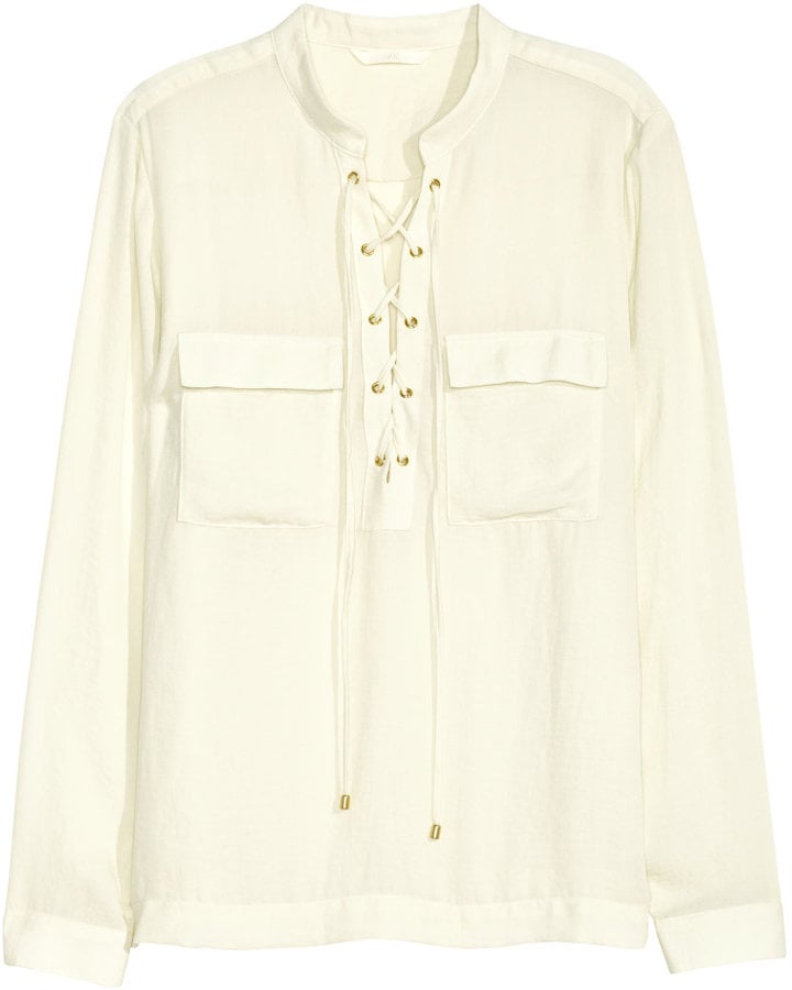 H&M Blouse With Lacing ($30)