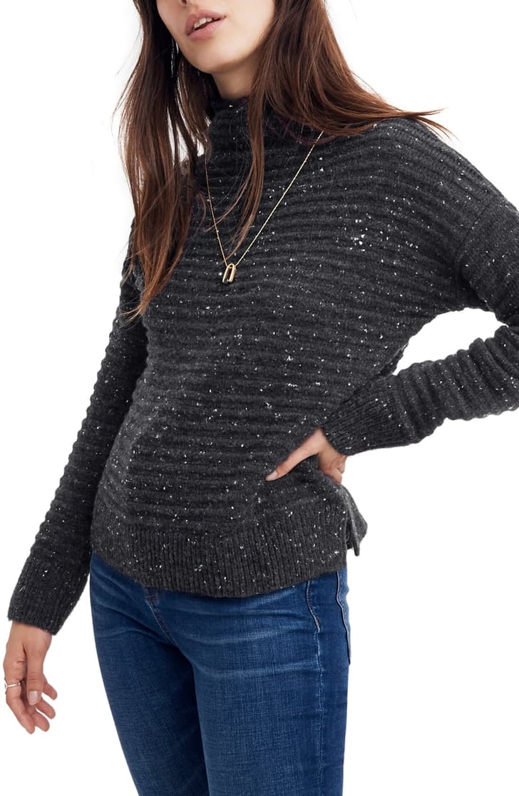 Madewell Belmont Donegal Mock Neck Sweater Cyber Monday Is