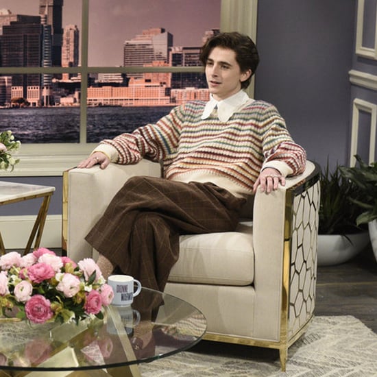 Timothée Chalamet Dressed in Gucci as Harry Styles on SNL