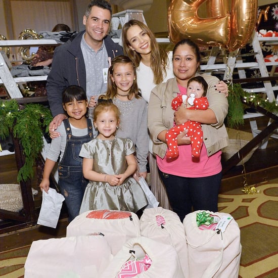 Jessica Alba and Her Family at Baby2Baby Holiday Party 2016