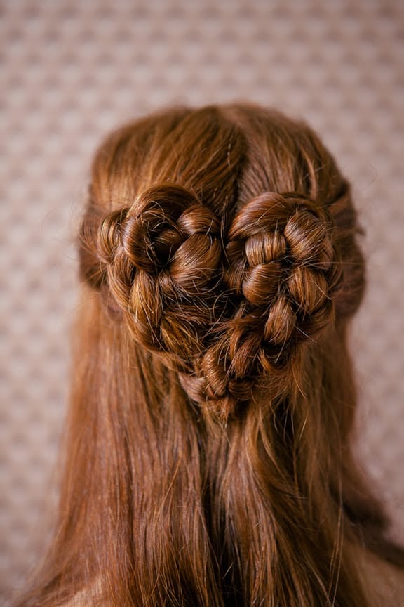Braided Heart Half Ponytail | Holiday Hairstyle Ideas For ...