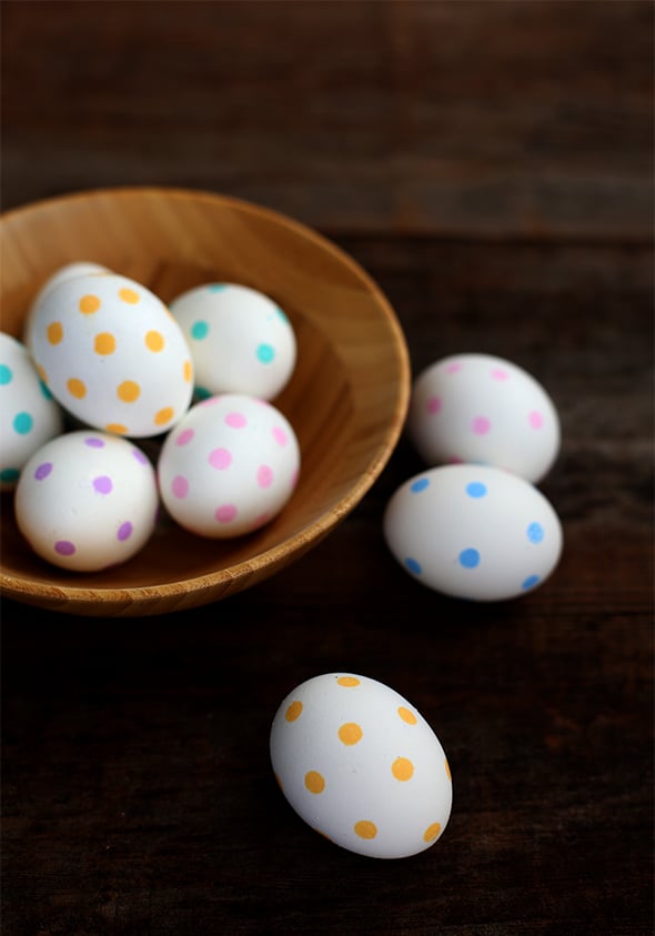 Perfect Polka Dot Eggs