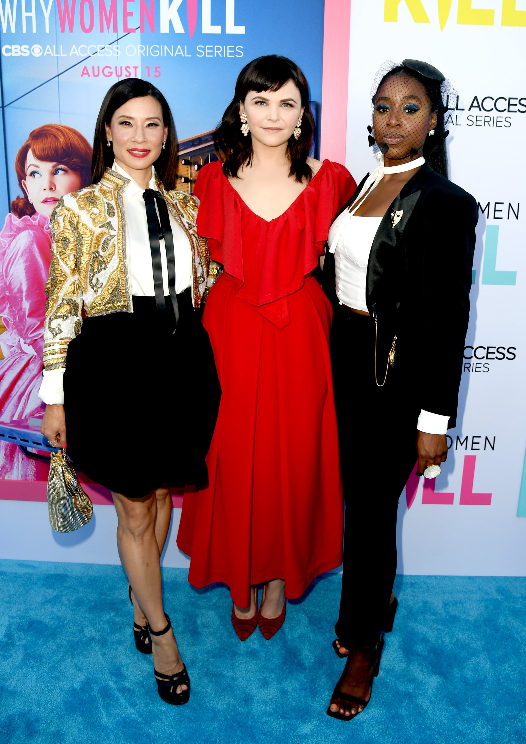 Kirby Howell Baptiste Suit At The Why Women Kill Premiere Popsugar Fashion