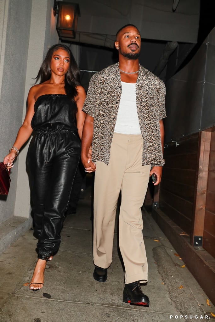 Lori Harvey Wears Celine Jumpsuit Out With Michael B. Jordan