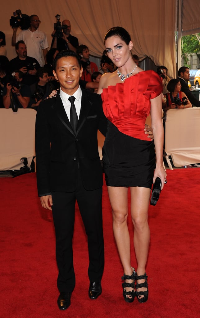 Prabal Gurung and Hilary Rhoda in his design
Prabal Gurung and Hilary Rhoda in his design