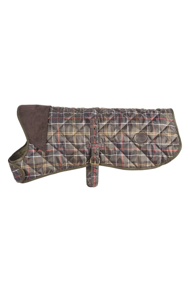 Barbour Quilted Tartan Dog Coat