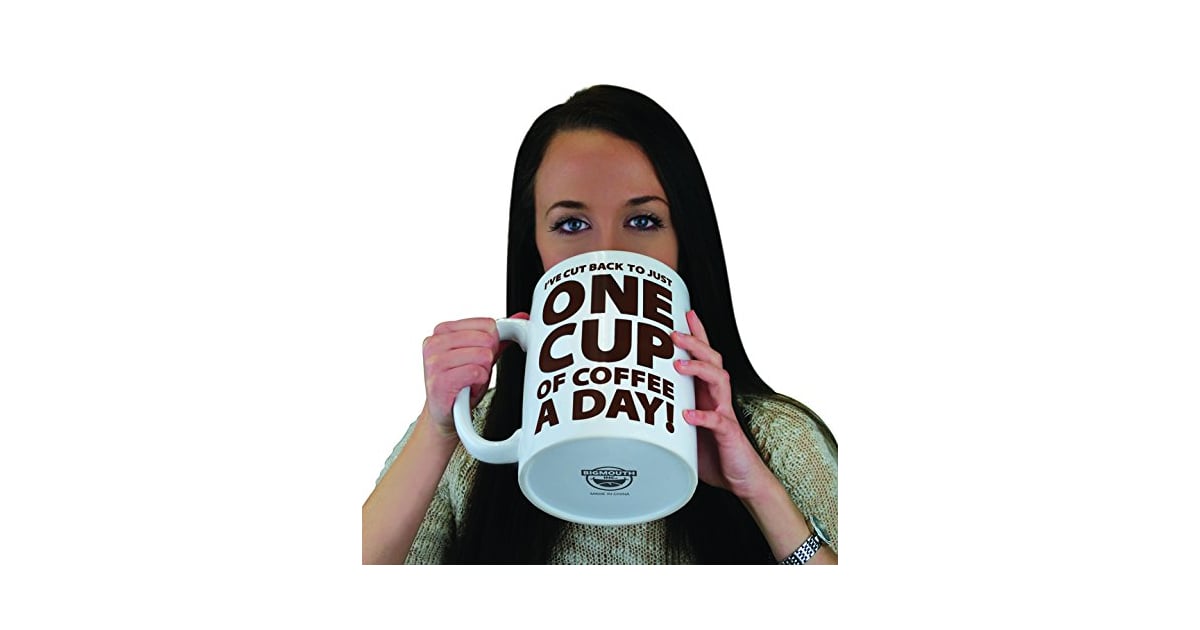 One Cup of Coffee Gigantic Mug Gender Neutral White Elephant Gifts