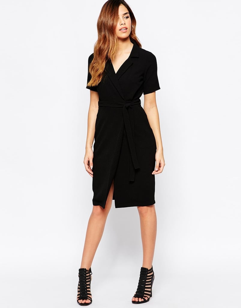 ASOS Petite Belted Shirt Dress With Wrap Front ($72)