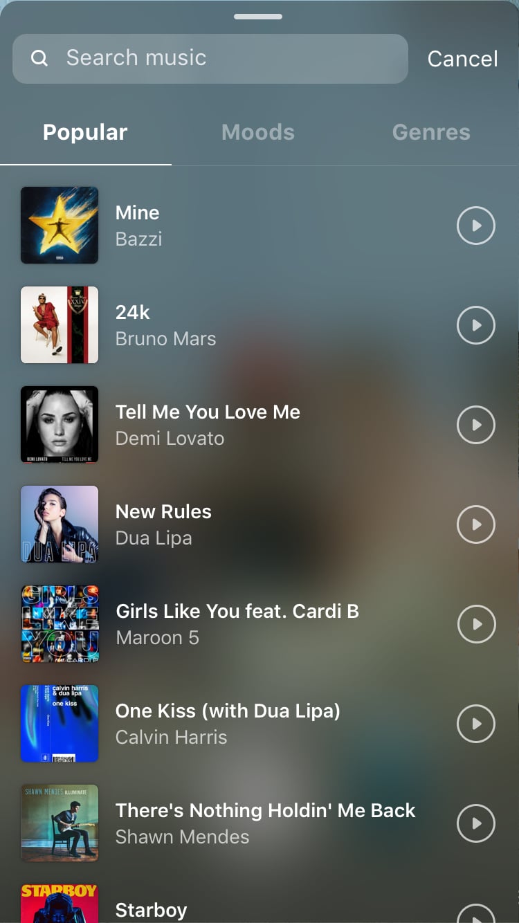 You Can Search Within Instagram's Database of Tunes