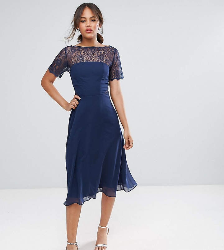 Asos Lace Insert Panelled Midi Dress | Races Dresses For All Sizes ...