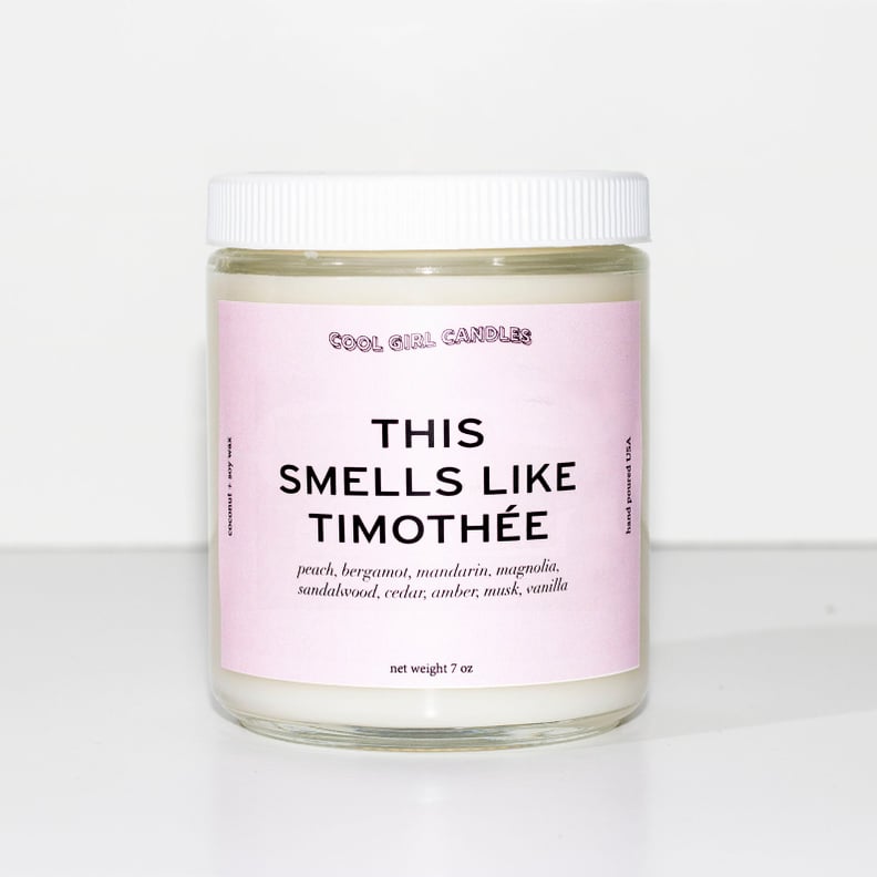 For Timothee Fans: Cool, Girl Candles This Smells Like Timothée Chalamet Candle