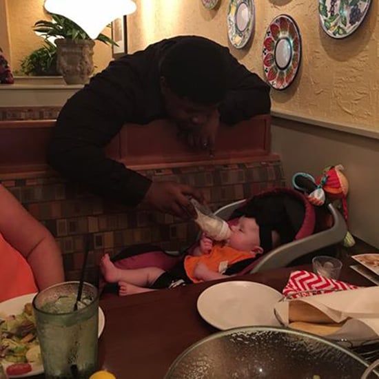 Olive Garden Waiter Feeds Baby For Mom
