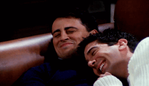 When Joey And Ross Cuddle Funny S From Friends Popsugar