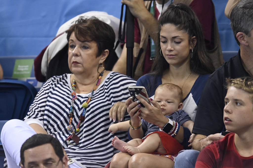 Michael Phelps's Son Boomer at the Summer Olympics 2016