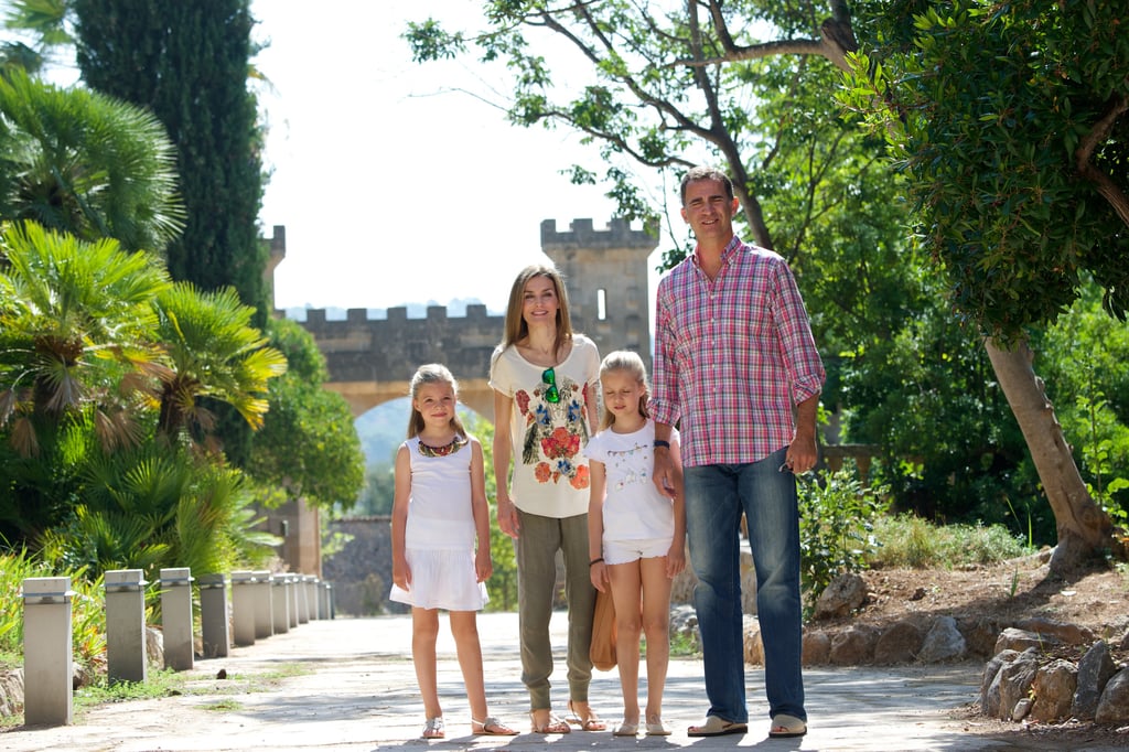 In August 2014, Letizia and the royal family had a casual day when they visited Serra de Tramuntana in Palma de Mallorca, Spain.