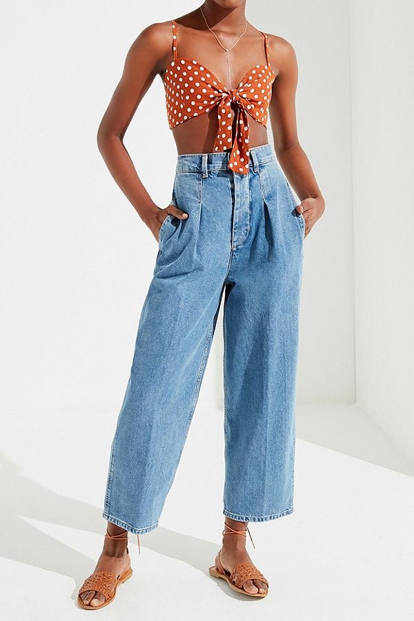 BDG High-Rise Pleated Carrot Jean