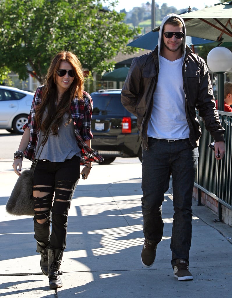 Miley Cyrus and Liam Hemsworth were out running errands together in LA during January 2010.