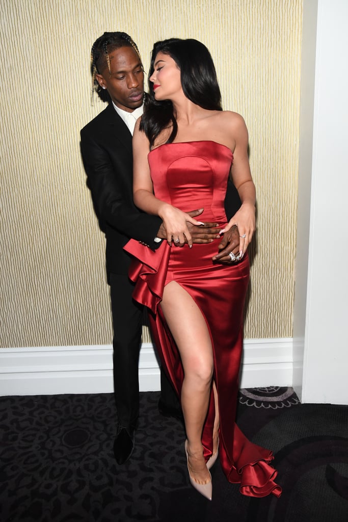 Kylie Jenner Red Dress For Pre-Grammys Gala 2019
