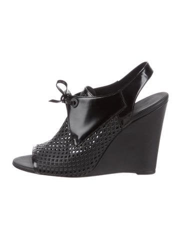 Balenciaga Laser Cut Slingback Sandals
