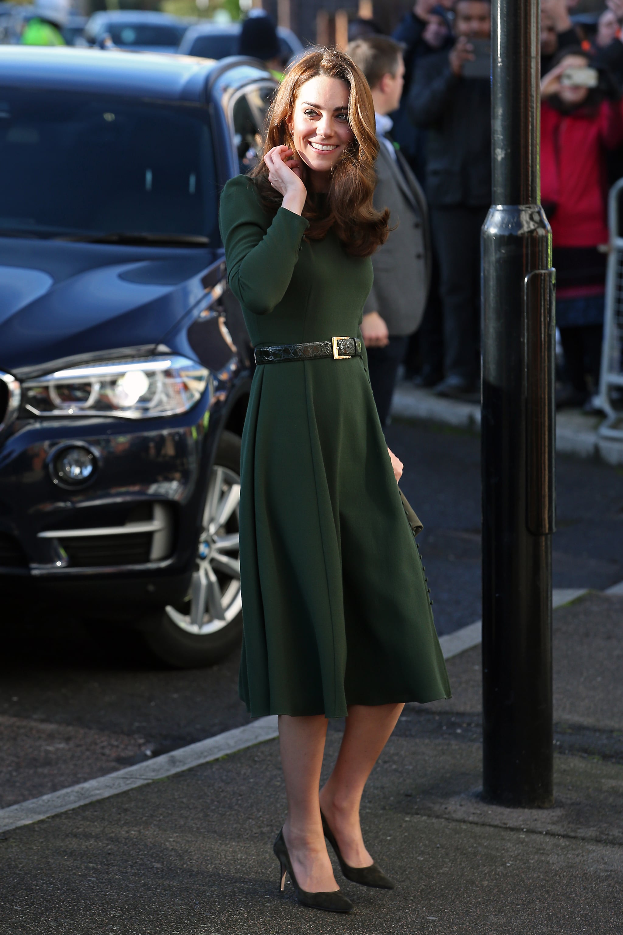Kate Middleton debuts a new £2,790 Suzannah London dress for visit