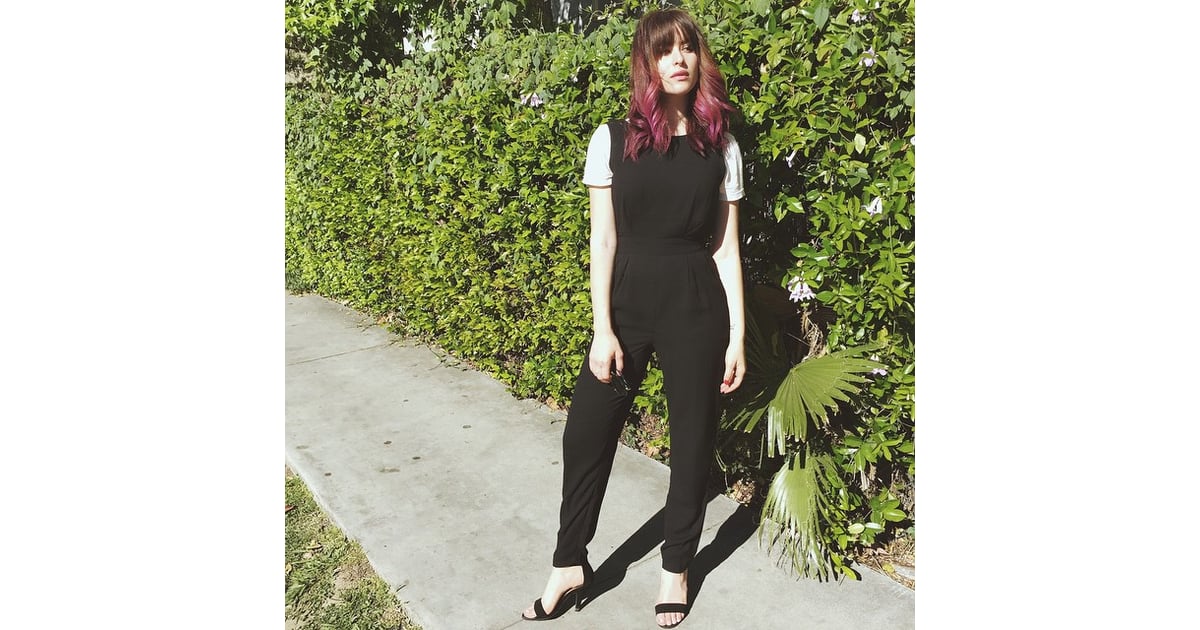 A Jumpsuit With a TShirt Underneath and Heels Easy Outfit Ideas