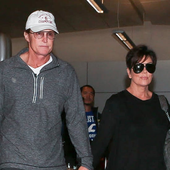 Kris Jenner and Bruce Jenner Holding Hands at LAX