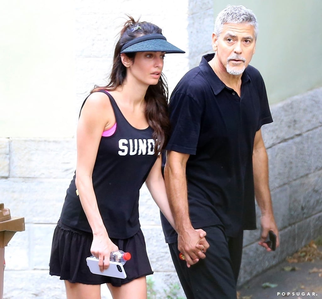 Amal Clooney's Tennis Outfit in Italy