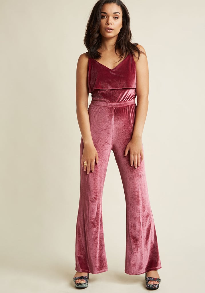 ModCloth Velvet Jumpsuit