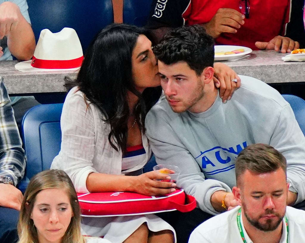 Nick Jonas and Priyanka Chopra at the US Open September 2018