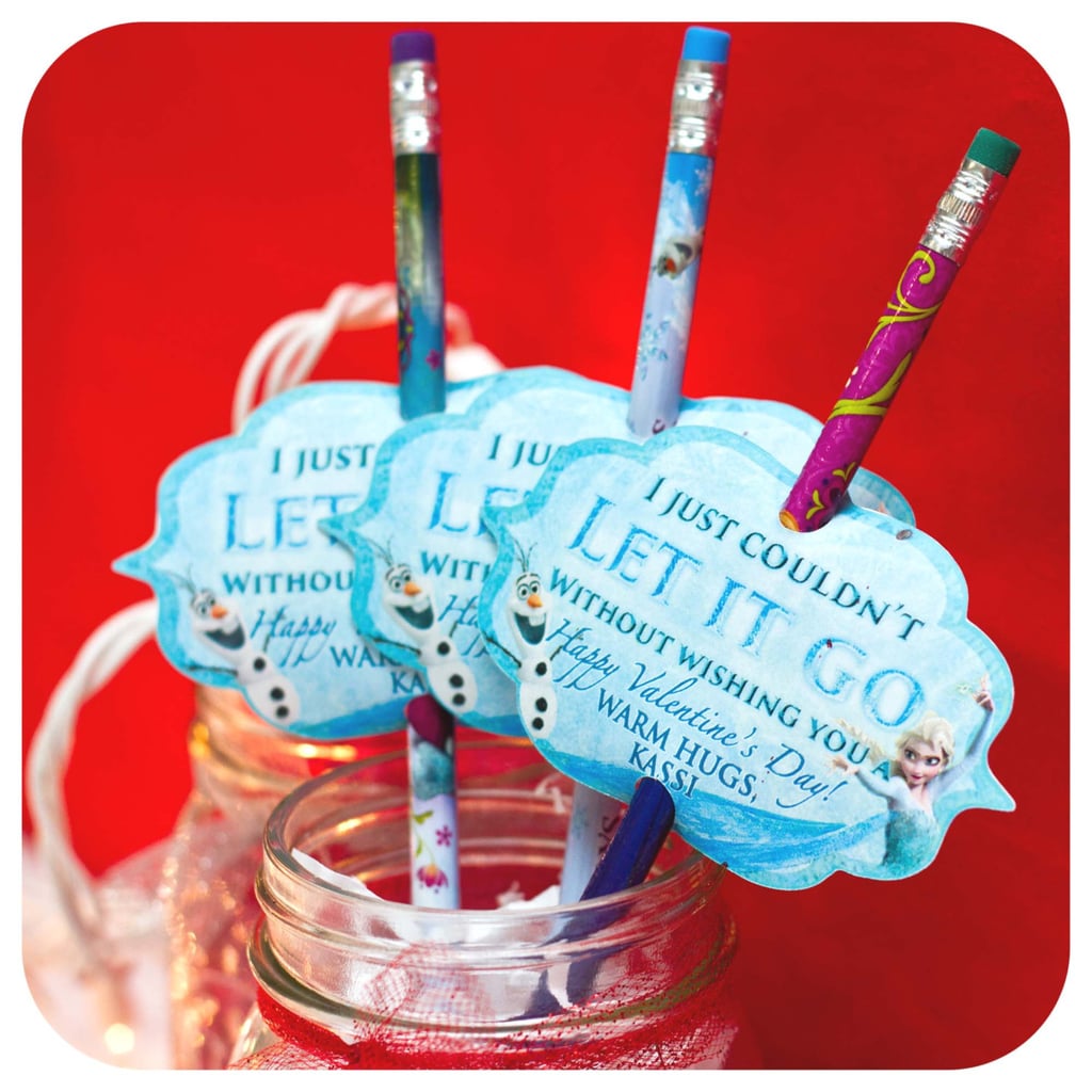 Frozen Valentine's Day Pencil Cards