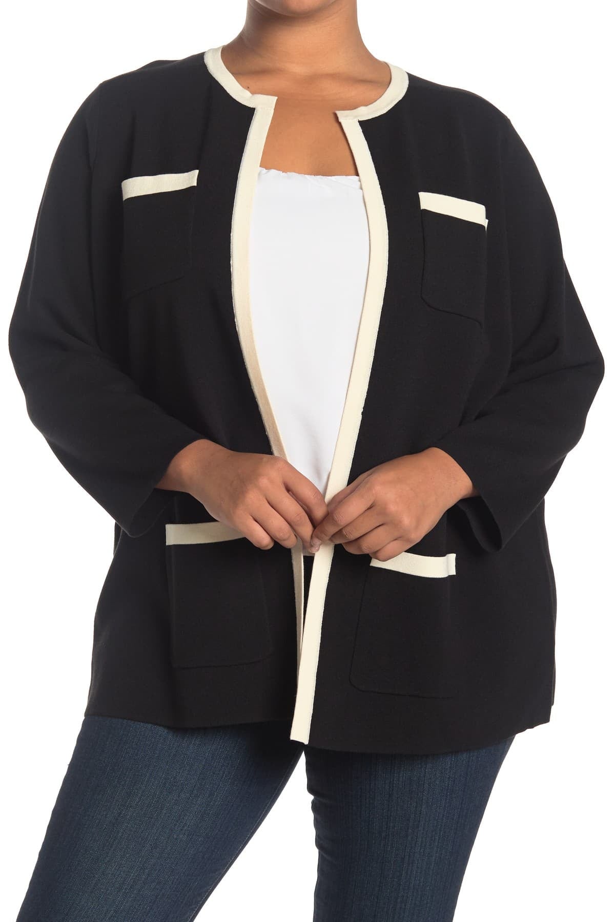 14th & union lightweight girlfriend cardigan top