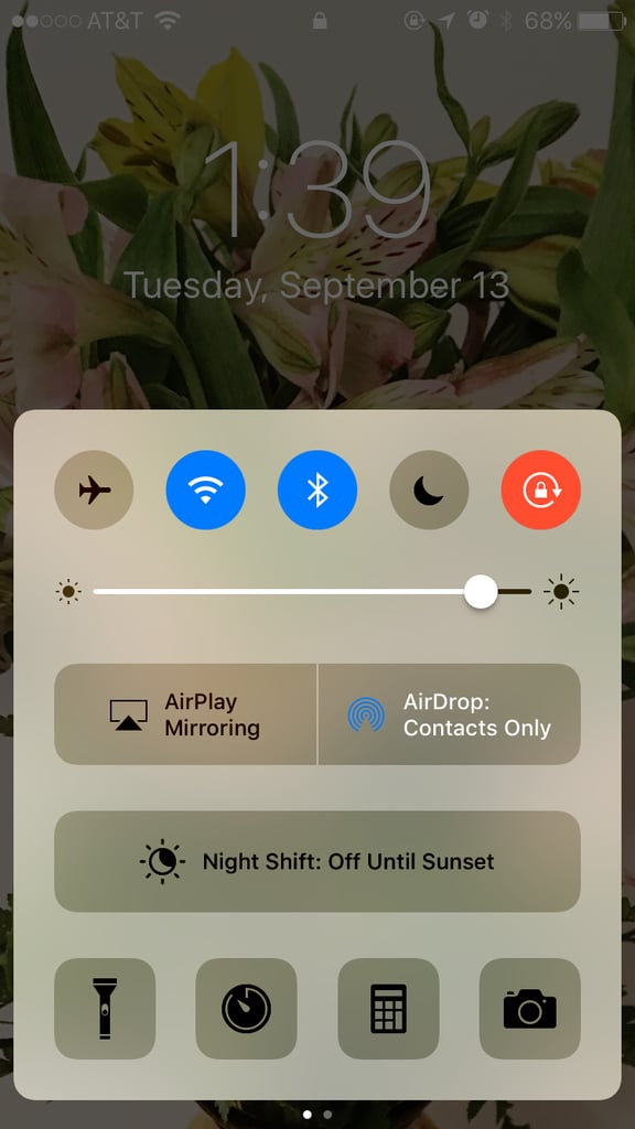See what settings you have on in control center.