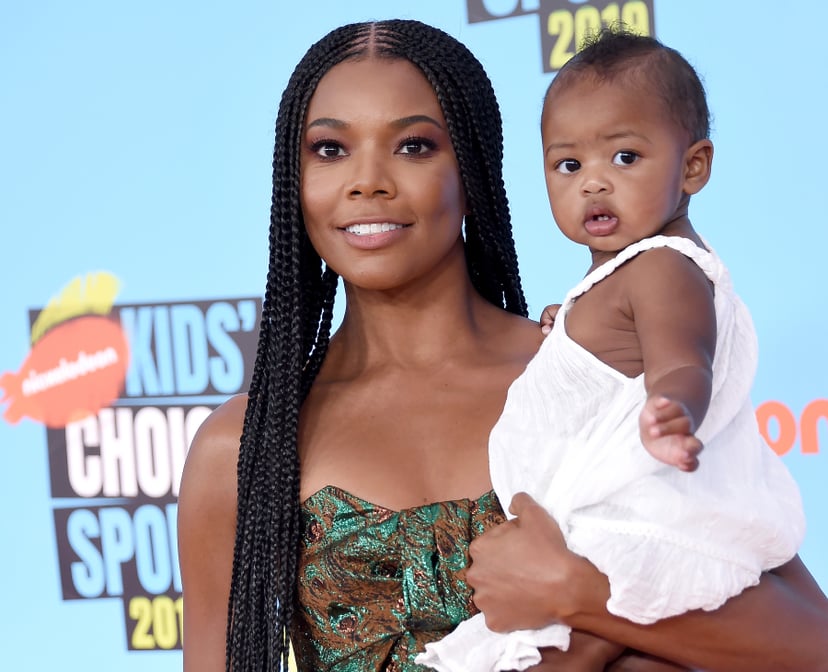 SANTA MONICA, CA - JULY 11: Gabrielle Union and Kaavia James Union Wade attend Nickelodeon Kids' Choice Sports 2019 at Barker Hangar on July 11, 2019 in Santa Monica, California.  (Photo by Gregg DeGuire/WireImage)