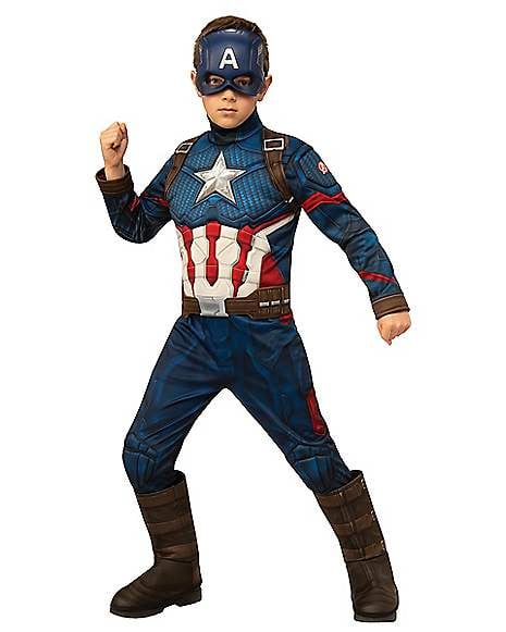 Kids Captain America Deluxe Costume From Avengers: Endgame