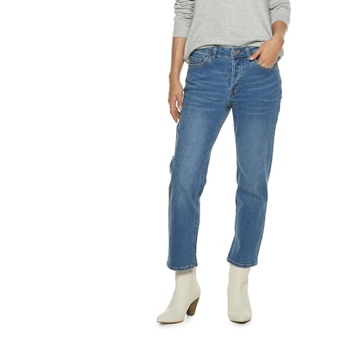 POPSUGAR Straight-Leg Midrise Jeans