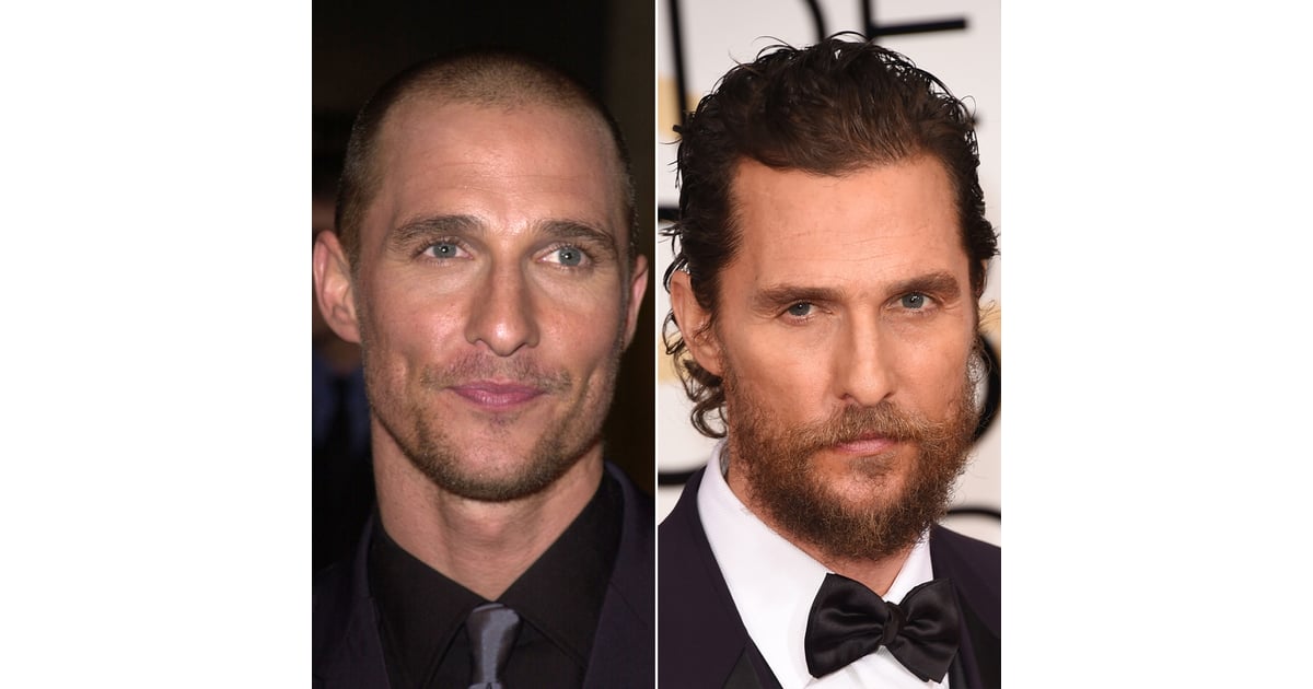 Matthew Mcconaughey Male Celebrities With Hair Vs Shaved Heads