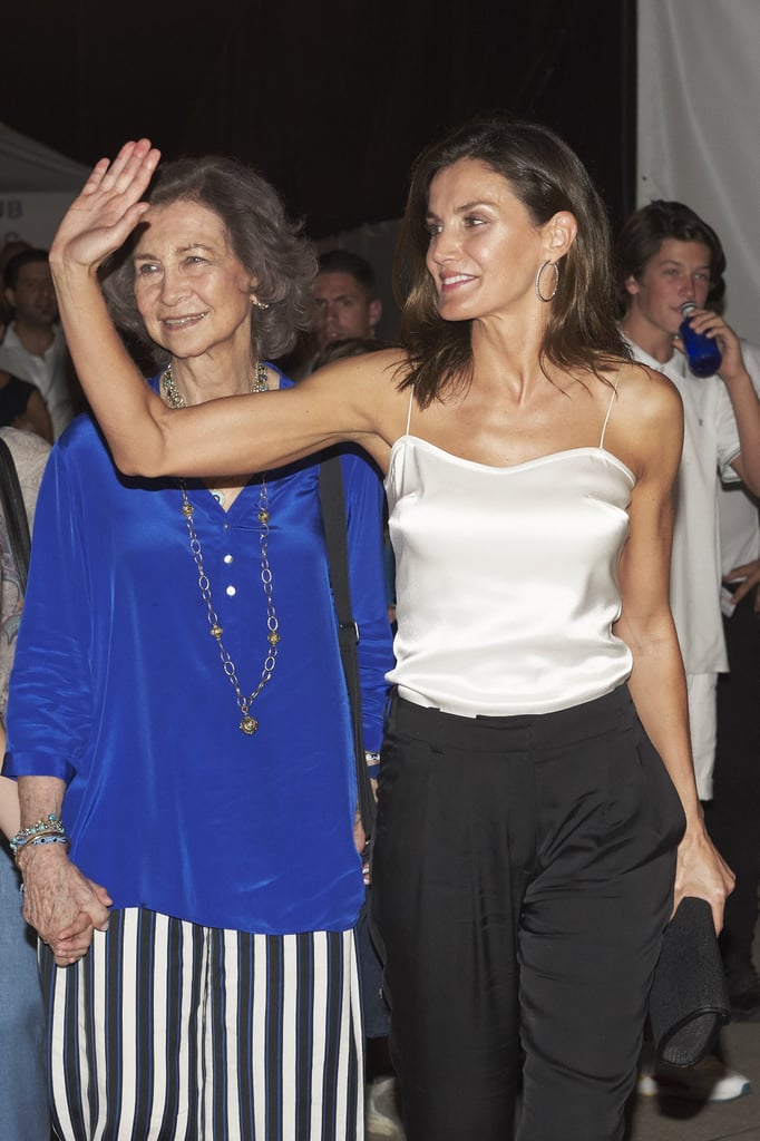 Queen Letizia's Black Sandals at Ara Malikian Concert 2018