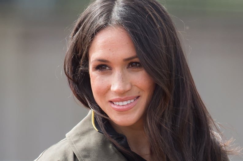 BATH, ENGLAND - APRIL 06:  Meghan Markle attends the UK Team Trials for the Invictus Games Sydney 2018 at University of Bath on April 6, 2018 in Bath, England.  (Photo by Samir Hussein/WireImage)