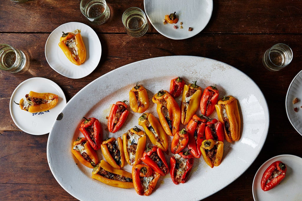 Stuffed Pepperoncini  by Hallie Meyer
