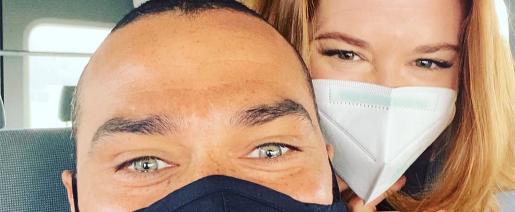 Jesse Williams and Sarah Drew Reunite on Grey's Anatomy Set